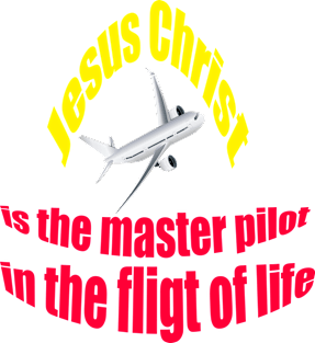 Jesus is the master pilot Christian t-shirt Magnet