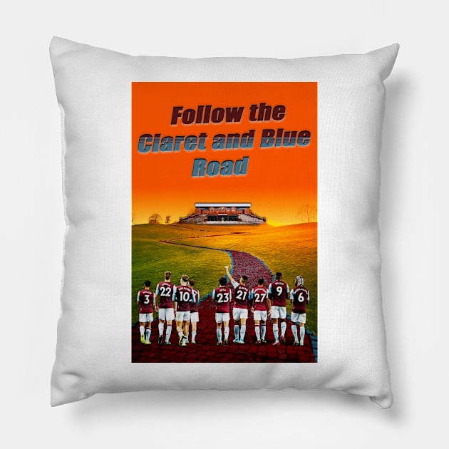 aston villa football club returning to Villa Park prints posters squad team Pillow by madein1874