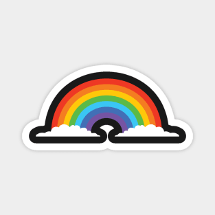 RAINBOW WITH CLOUDS Magnet