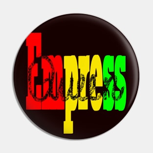 Empress Queen Reggae Rasta Jamaica Jamaican Pin