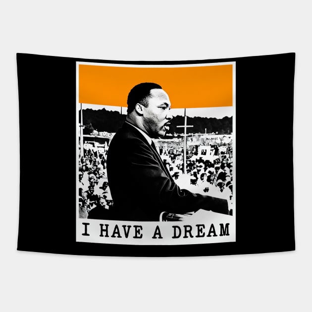 MLK - I Have a dream - Pop Art Tapestry by Sketchy