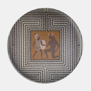 Ancient Greek mosaic Pin