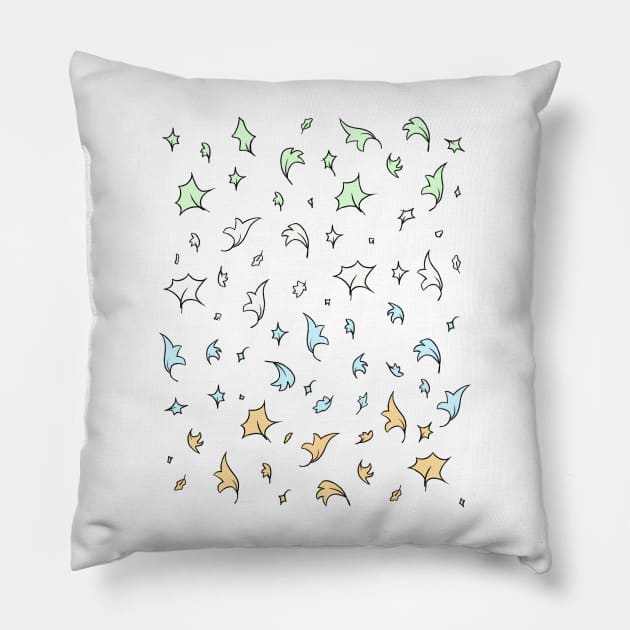 Heartstopper leaves - unlabeled Pillow by daddymactinus