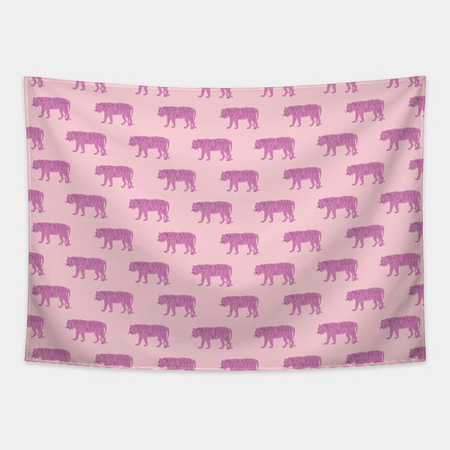 Pink Tiger Tapestry by fernandaffp