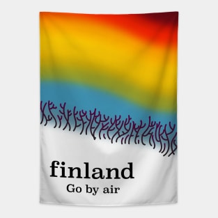 Finland Travel poster Tapestry