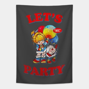 Let's Party Rainbow Brite Distressed Tapestry