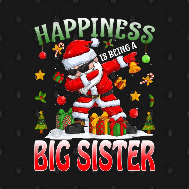 Happiness Is Being A Big Sister Santa Christmas by intelus