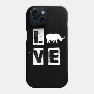 Rhino Love Phone Case