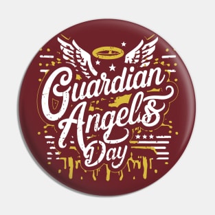 Guardian Angels Day - October Pin