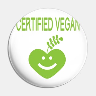 Certified Vegan Pin