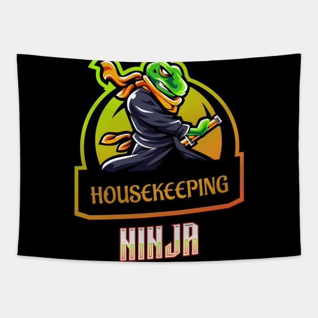 Housekeeping Ninja Tapestry by ArtDesignDE