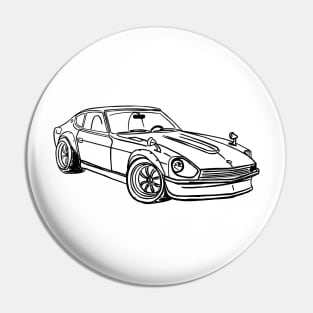 Japanese Classic Cars Pin