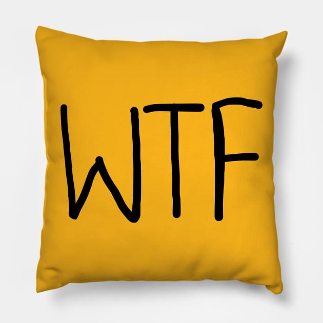 WTF Pillow by NomiCrafts