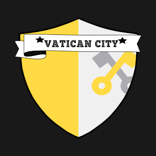 VATICAN CITY COUNTRY SHIELD, MINIMALIST VATICAN CITY FLAG, I LOVE VATICAN CITY , BORN IN VATICAN CITY , VATICAN CITY T-Shirt