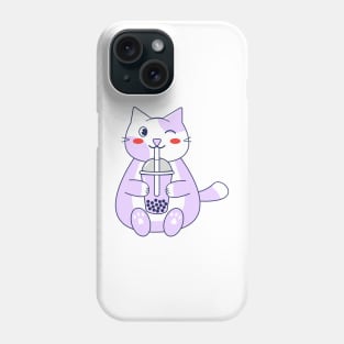 Light purple cat Phone Case