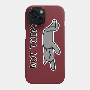 Not Today Cat (Dark Colors) Phone Case