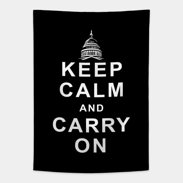 Capitol Carry On Black Tapestry by NeilGlover