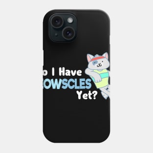 Cat fitness T-Shirt I installing muscles Phone Case