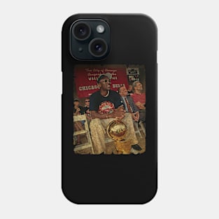 Michael Jordan, 1998 Chicago Bulls Championship Parade Phone Case