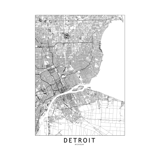 Detroit Map by multipliCITY