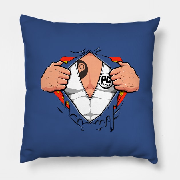 Real Hero - PC Gamer Pillow by Azafran