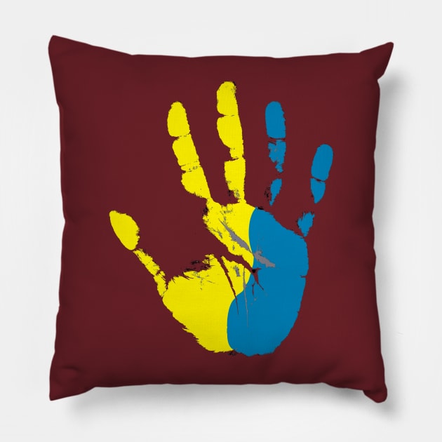 I STAND WITH UKRAINE Pillow by Jadotdot Designs