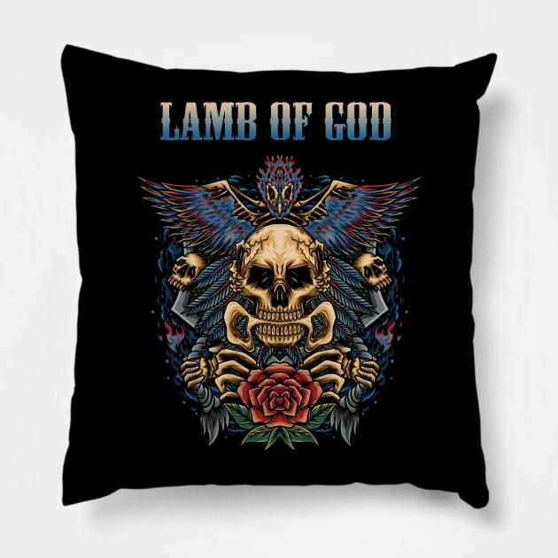 LAMB OF GOD BAND Pillow by rackoto