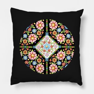 Millefiori Floral Tile Pillow