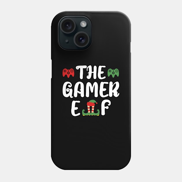 Christmas Gamer Elf  Cool Gaming Holiday Gift Phone Case by Hasibit