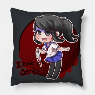 Ayano Aishi - Yandere Simulator Black Pillow