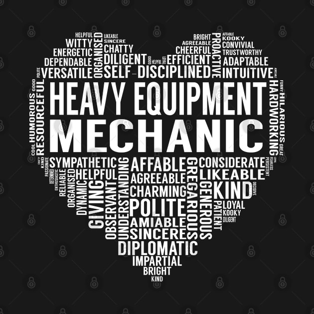 Heavy Equipment Mechanic Heart by LotusTee