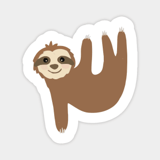 sloth hanging on you Magnet