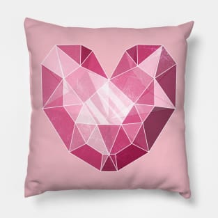 Crystal Heart (Pink) Pillow