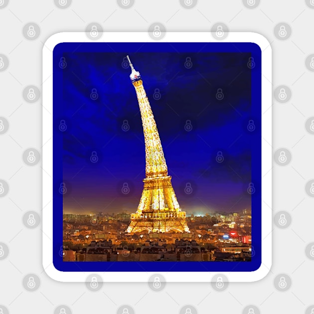 Bent Eiffel Tower Magnet by Tomorrowland Arcade