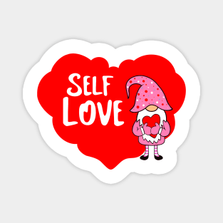 SELF Love Valentine Gnome Magnet