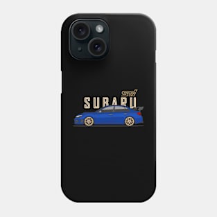 Subie STI Blue Phone Case