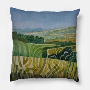 South Downs Kent Green Landscape Pillow