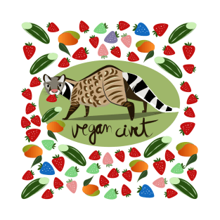 Vegan civet and fruits T-Shirt