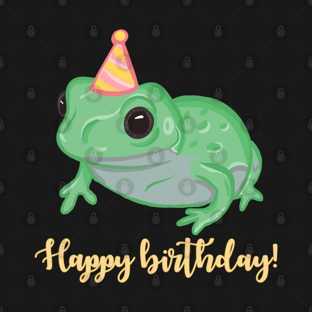 Happy Birthday Frog by RoserinArt