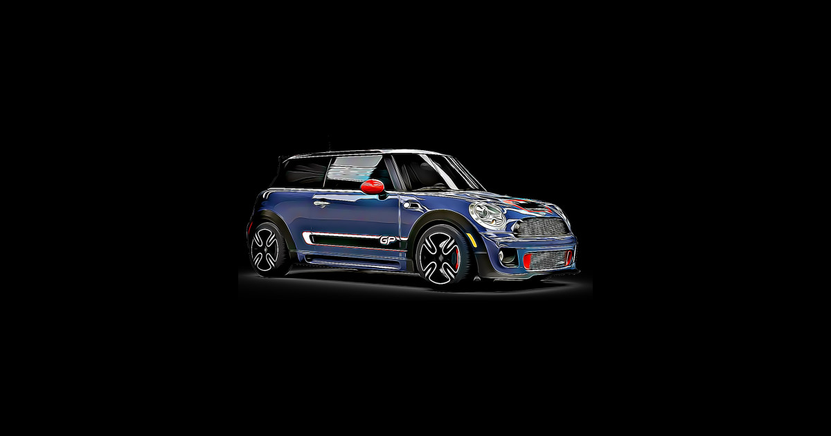 Mini GP Cartoon - Car - Sticker | TeePublic