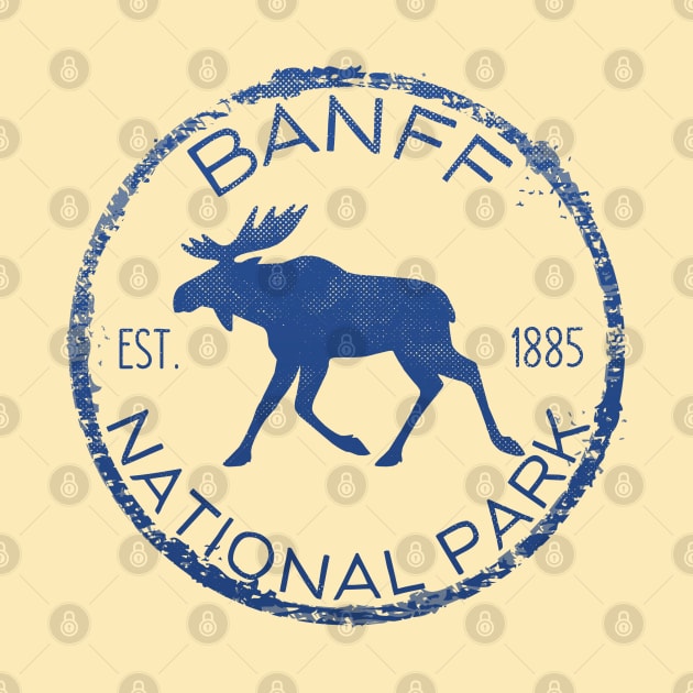 Banff National Park Alberta Canada Moose Lovers Souvenir by Pine Hill Goods