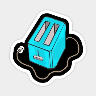 A nice bright blue toaster Magnet