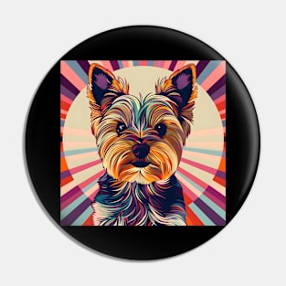 Yorkshire Terrier in 70's Pin