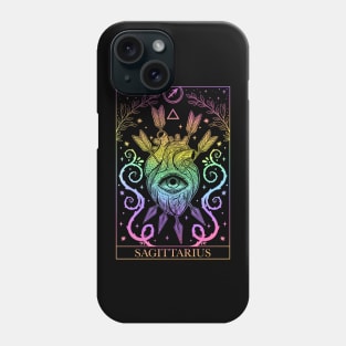 Zodiac sign tarot card Sagittarius Phone Case