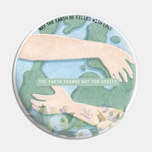 Embrace the Earth: Floral and Unity Design Pin