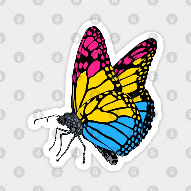 Pansexual Butterfly Magnet by theartfulscientist