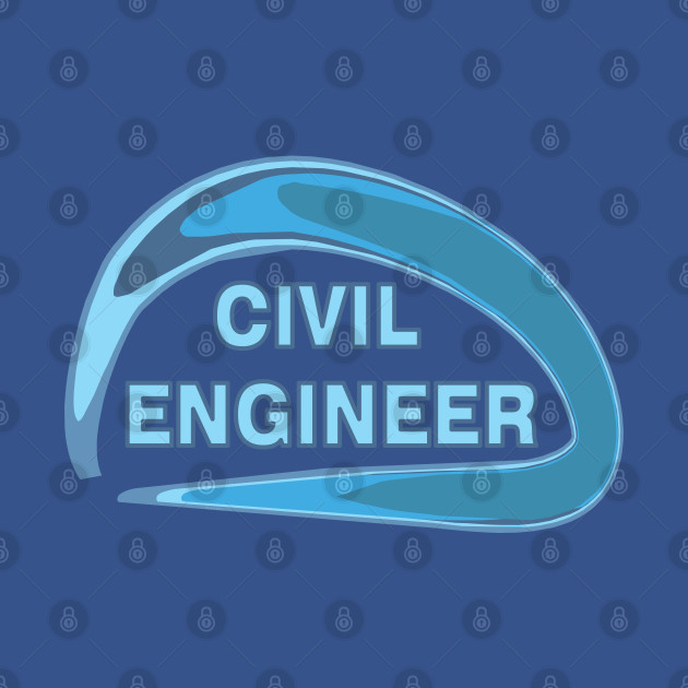 Blue Civil Engineer - Civil Engineering - T-Shirt