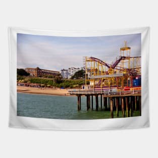 Clacton On Sea Pier And Beach Essex UK Tapestry