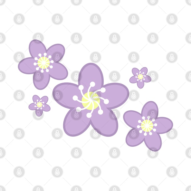 Spring Time Purple Blossom Flower Clusters by Kelly Gigi