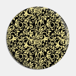 Golden floral Pin